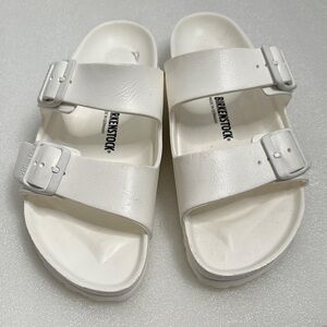 Birkenstock Classic White Slides size 41